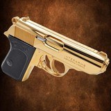 WALTHER PPK, INTERARMS, 380 ACP, Mirror Finish Polishing & 24K Gold Plated .380 ACP