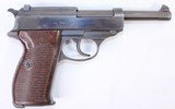 GERMAN MILITARY MAUSER P38 BYF 44 9MM W/ MATCHING VISIBLE #&sbquo;&sbquo;S, 2-MAGS, LEATHER HOLSTER 9MM LUGER (9x19 PARA - 2 of 3