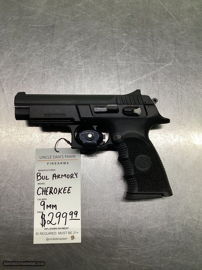 BUL ARMORY CHEROKEE 9MM LUGER (9x19 PARA)
