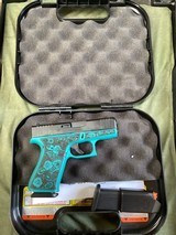 GLOCK 43X Tiffany Blue Paisley 9MM LUGER (9x19 PARA) - 3 of 3