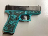 GLOCK 43X Tiffany Blue Paisley 9MM LUGER (9x19 PARA) - 1 of 3