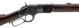 WINCHESTER VERY FINE WINCHESTER 1873 1ST MODEL RIFLE W/RAISED THUMB PRINT DUSTCOVER .44-40 WIN - 2 of 3