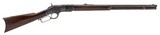 WINCHESTER VERY FINE WINCHESTER 1873 1ST MODEL RIFLE W/RAISED THUMB PRINT DUSTCOVER .44-40 WIN