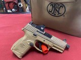 FN 509 SUB COMPACT FDE 9MM MOS VIPER RED DOT 9MM LUGER (9x19 PARA)