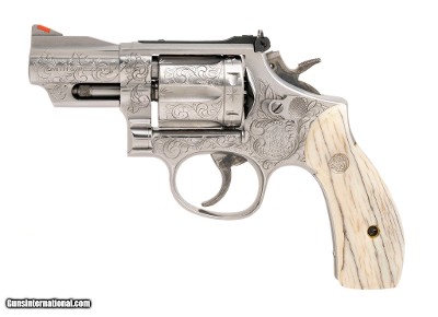SMITH & WESSON 66-4 CUSTOM ENGRAVED .357 MAG