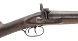 ENGLISH SHOTGUNS ANTIQUE BELGIAN DOUBLE BARREL PERCUSSION SHOTGUN 10 GA - 2 of 3
