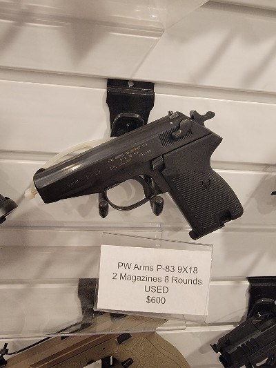 PW ARMS P-83 9x18MM MAKAROV