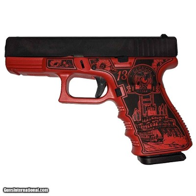 GLOCK G19 GEN3 (GEORGIA RED CUSTOM) 9MM LUGER (9X19 PARA)