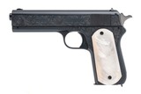 COLT ENGRAVED COLT 1903 POCKET HAMMER W/PEARL GRIPS .38 ACP - 3 of 3