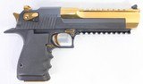 MAGNUM RESEARCH NEW MAGNUM RESEARCH DESERT EGLE DE44 L6 GOLD PLATED / BLACK 44 MAG DE44BATG .44 MAGNUM - 2 of 3