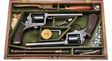 ADAMS ARMS CASED DOUBLE PAIR OF ADAMS PATENT MODEL 1851 RETAILOR MARKED UNKNOWN - 1 of 3