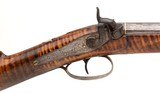 MUSKETEER RIFLES ADAM FREDERICH LINS HALF STOCK PERCUSSION FOWLER 16 GA - 2 of 3
