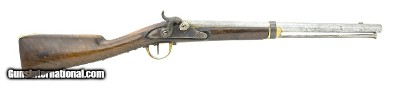 MUSKETEER RIFLES UNUSUAL PERCUSSION CARBINE WITH CONFEDERATE ATTRIBUTION .70CAL UNKNOWN