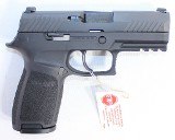 SIG SAUER LNIB SIG SAUER P320C 9MM 3.9" BARREL BLACK W/ BOX, PAPERS & 3-MAGS 17+1 9MM LUGER (9x19 PARA) - 2 of 3
