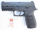 SIG SAUER LNIB SIG SAUER P320C 9MM 3.9" BARREL BLACK W/ BOX, PAPERS & 3-MAGS 17+1 9MM LUGER (9x19 PARA) - 1 of 3