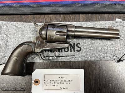 COLT SINGLE ACTION ARMY (SAA) .41 LC
