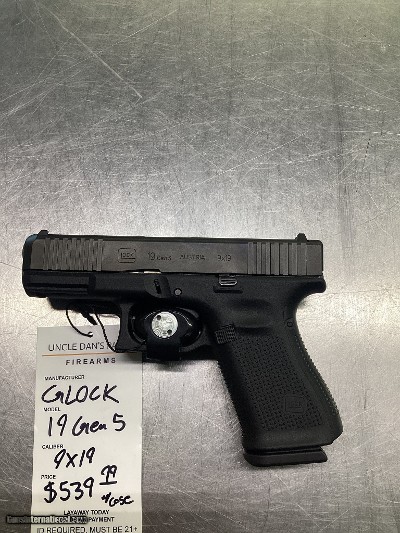GLOCK 19 GEN 5 9MM LUGER (9x19 PARA)