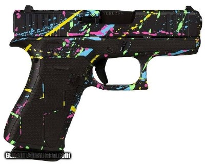 GLOCK G43 MOS (SCT SPLATTER CUSTOM) 9MM LUGER (9x19 PARA)