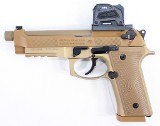 BERETTA BERETTA M9A4 9MM 5" THREADED STEINER MPS COYOYE TAN W/ BOX, 3-MAGS & EXTRAS 9MM LUGER (9x19 PARA) - 1 of 3