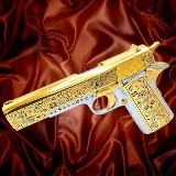 ROCK ISLAND ARMORY Dia De Los Muertos 1911 Full Size, 45ACP, 24K Gold .45 ACP - 2 of 3