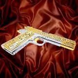 ROCK ISLAND ARMORY Dia De Los Muertos 1911 Full Size, 45ACP, 24K Gold .45 ACP - 3 of 3