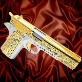ROCK ISLAND ARMORY Dia De Los Muertos 1911 Full Size, 45ACP, 24K Gold .45 ACP - 1 of 3
