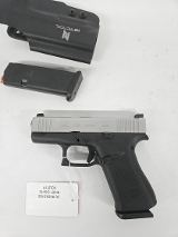 GLOCK 43X Stainless Two-Tone, Night Sights, 2 Mags, Holster 9MM LUGER (9x19 PARA) - 1 of 3