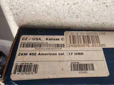 CZ 452 .17 HMR
