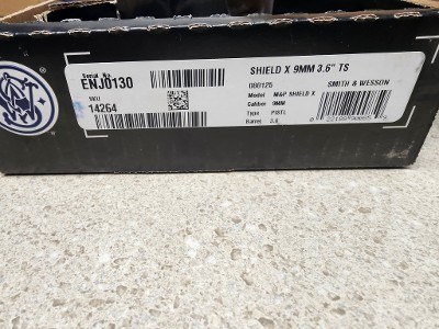 SMITH & WESSON M&P SHIELD X (MANUAL SAFETY) 9MM LUGER (9x19 PARA)