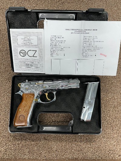CZ 75B Silver Anniversary 972 of 1000 9MM LUGER (9x19 PARA)