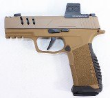 SIG SAUER SIG SAUER P365 X-MACRO 9MM 3.1" PORTED SHARK COAST TACTICAL FDE W/ HOLOSUN EPS-CARRY & RADIAN ACC 9MM LUGER (9x19 PARA) - 1 of 3