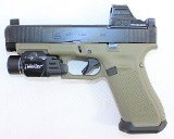 GLOCK GLOCK 47 GEN 5 MOS 9MM 4.5" GREEN W/ HOLOSUN 507C-RD, NOVESKE BBL, SL TLR-7 HL-X, HOLSTER 9MM LUGER (9x19 PARA) - 1 of 3