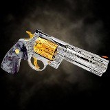 COLT All Mighty Colt ANACONDA 4" - 44 MAG - 6 ROUNDS - Engraved & 24K Gold Plate .44 MAGNUM - 2 of 3