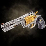 COLT All Mighty Colt ANACONDA 4" - 44 MAG - 6 ROUNDS - Engraved & 24K Gold Plate .44 MAGNUM - 3 of 3
