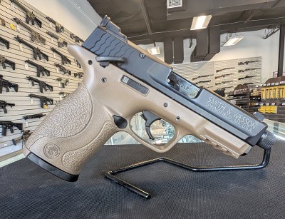 SMITH & WESSON M&P22 COMPACT CERAKOTE FDE THREADED BARREL .22 LR