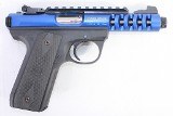 RUGER RUGER 22/45 LITE BLUE ANODIZE THREADED 22LR 10+1 W/ BOX & 2-MAGS .22 LR - 2 of 3
