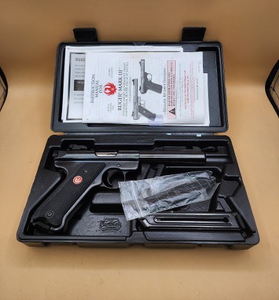 RUGER MARK III TARGET WITH RAIL .22 LR