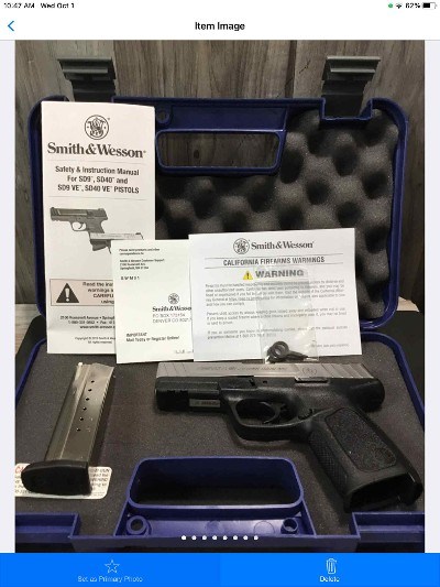 SMITH & WESSON SD9 VE 9MM LUGER (9x19 PARA)