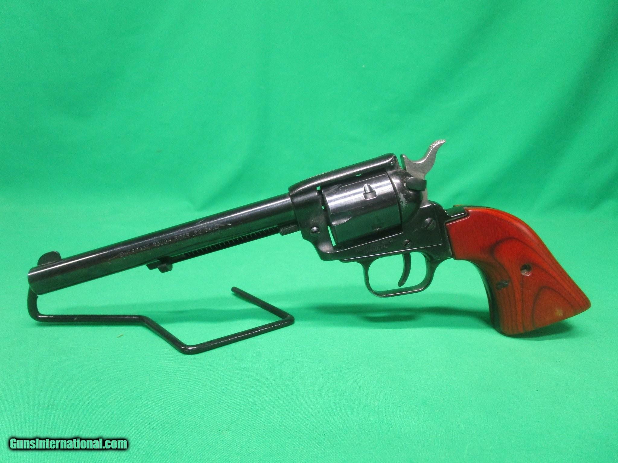 Fondina Per Revolver .22lr Heritage Rough Rider Quick Draw Realizzata A Mano In Vera Pelle Con Canne Da 4,75 Pollici! Huckleberry Western Cowboy - Italia - Foto 14