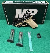 SMITH & WESSON M&P22 COMPACT CERAKOTE FDE THREADED BARREL .22 LR