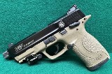 SMITH & WESSON M&P22 COMPACT CERAKOTE FDE THREADED BARREL .22 LR - 2 of 3