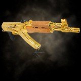 CENTURY ARMS DRACO AK Pistol - 24K Gold Plated - With Flash Hider and 30 Rounds Magazine 7.62X39MM - 2 of 3