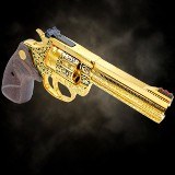 COLT RARE: COLT King Cobra 4" - 357 Mag - 6 ROUNDS - Engraved & 24K Gold Plated .357 MAG