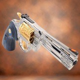 COLT Python 4" - 357 MAG - 6 ROUNDS - Engraved & 24K Gold Plated - RARE .357 MAG