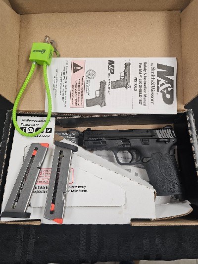 SMITH & WESSON M&P380 SHIELD EZ MANUAL THUMB SAFETY .380 ACP