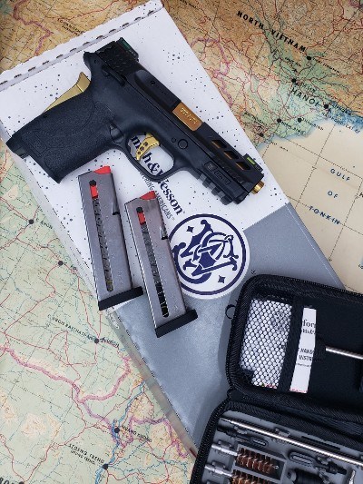 SMITH & WESSON M&P380 SHIELD EZ M2.0 GOLD PORTED BARREL .380 ACP