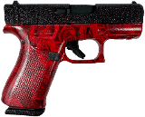 GLOCK G43X (SPLATTER ROSE CUSTOM) 9MM LUGER (9x19 PARA) - 1 of 2 GLOCK G43X (SPLATTER ROSE CUSTOM) 9MM LUGER (9x19 PARA) - 1 of 2