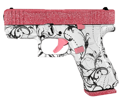 GLOCK G43X (BUBBLEGUM PAISLEY CUSTOM) 9MM LUGER (9x19 PARA)