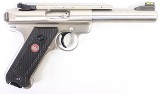 RUGER RUGER MK III TARGET 5.5" BARREL STAINLESS STEEL W/ BOX & RAIL .22 LR - 2 of 3