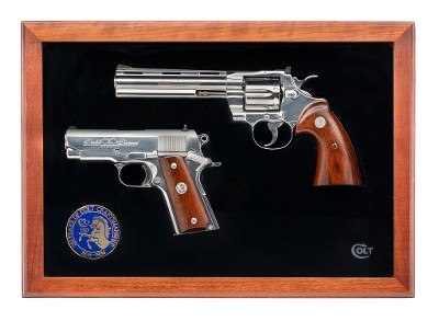 COLT DOUBLE DIAMOND 150TH ANNIVERSARY PYTHON & OFFICERS ACP SET .45 ACP
